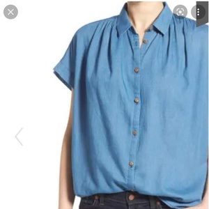 Madewell indigo shirt size L